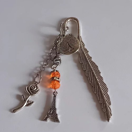 Marque-page – cristal orange