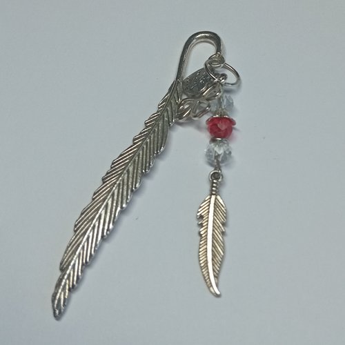 Marque-page cristal rouge passion