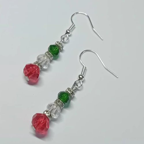 Boucles d'oreilles "trio méditerranéen"