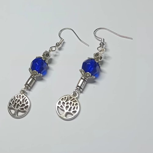 Boucles d'oreilles arbre de vie - saint valentin