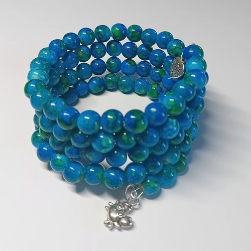 Bracelet  "lagon & crabe"