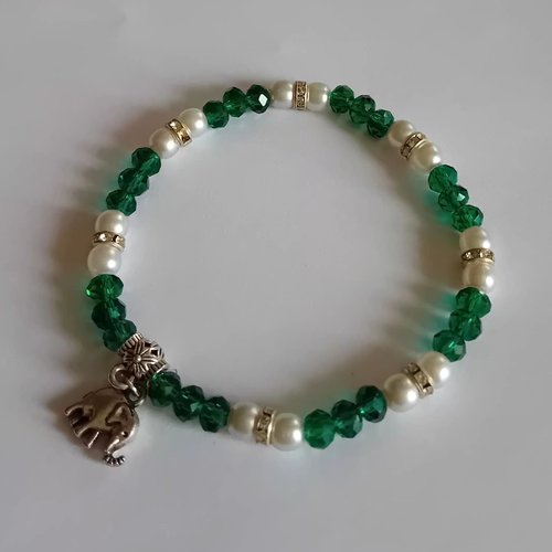 Bracelet "émeraude & sérénité"