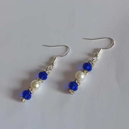Boucles d'oreilles pendantes "éclat royal"