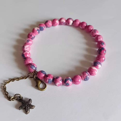 Bracelet "étoile de bronze" – éclat cristallin