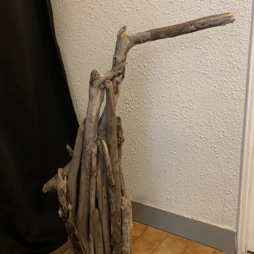 Crochet en bois flotté naturel - Branches en bois flotté