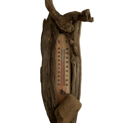 Thermomètre en bois flotté pour intérieur ou extérieur
