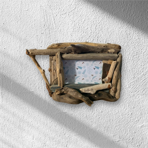 Cadre photo en bois flotté, à poser, 10x15 cm