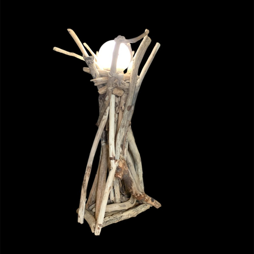 Lampe en bois flotté pour intérieur écolo