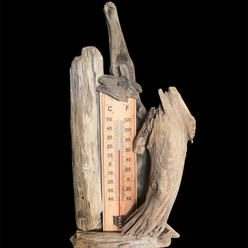 Thermomètre en bois flotté pour la fête des mères ou la fête des pères