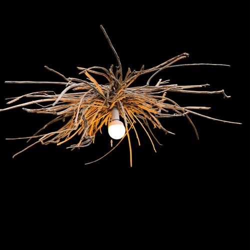 Lustre en bois flotté pour intérieur style bord de mer