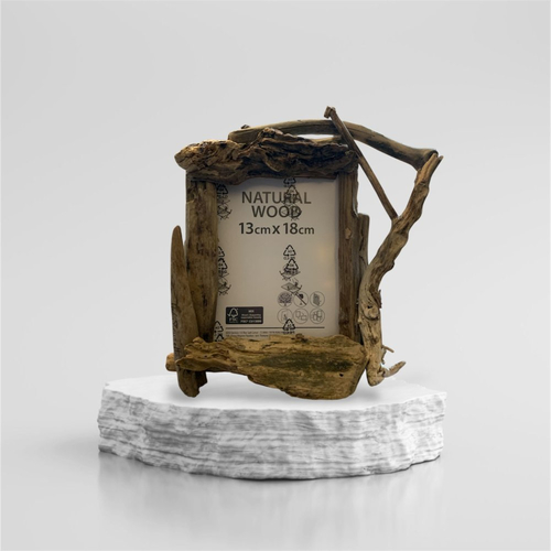 Cadre photo en bois flotté, pour photo 10x15 cm