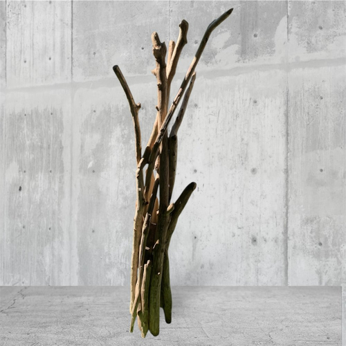 Porte manteau en bois flotté, pour intérieur style bord de mer