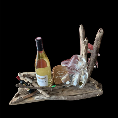 Plateau écolo en bois flotté pour apéro à la fête des pères