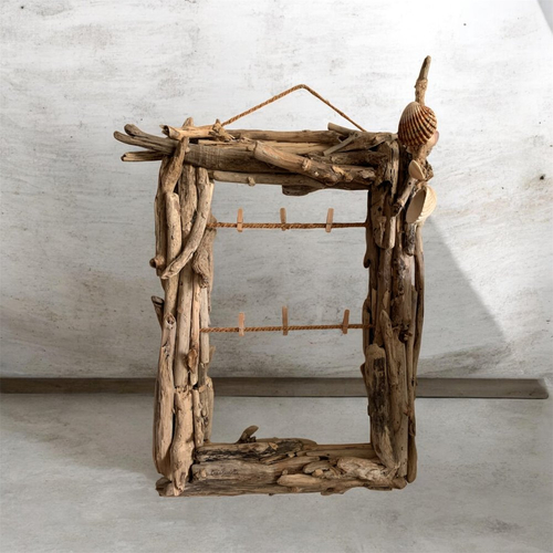 Cadre photo en bois flotté pour intérieur stylé