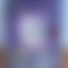 Cadre photo mix media "jardin secret violet"