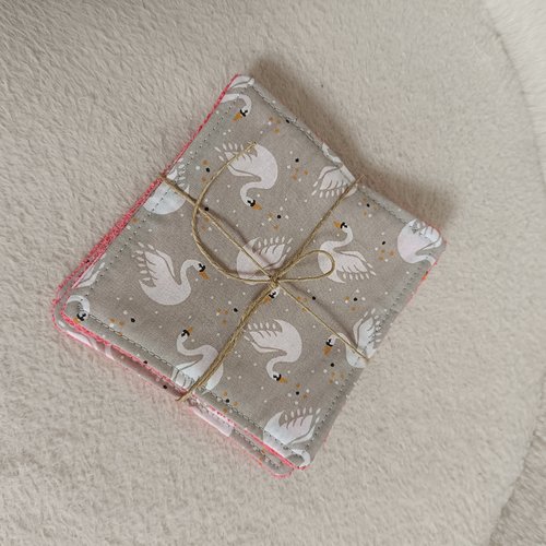 Lot de 4 lingettes lavables