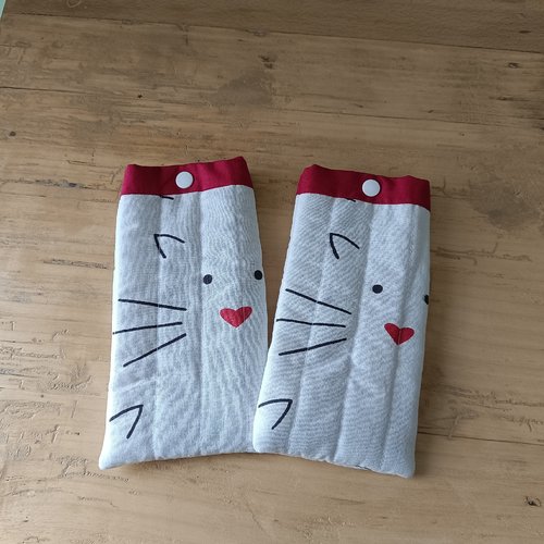 Étui à lunettes chat