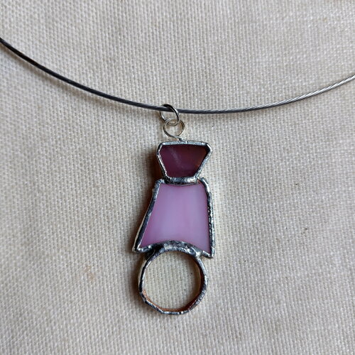 Collier en vitrail tiffany