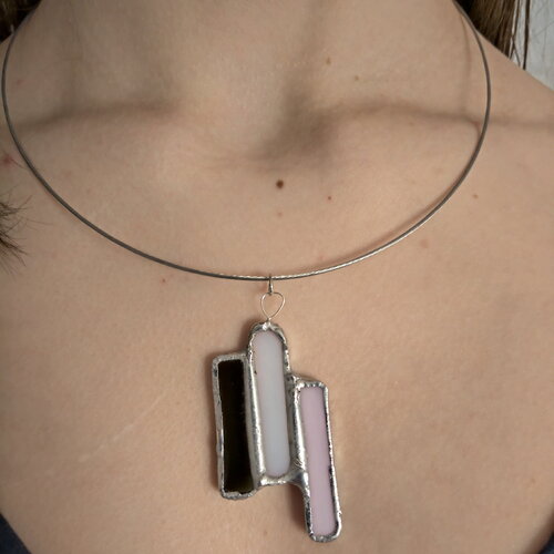 Pendentif en vitrail tiffany