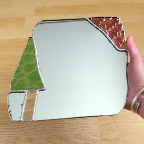 Miroir et vitrail tiffany