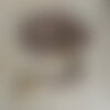 Chapelet chrétien, rosaire chrétien, chapelet pierre de lave, chapelet pierre naturelle, chapelet pierre lave galvanisé, cadeau religieux,