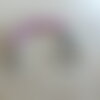 Porte clés chapelet, chapelet chrétien, rosaire chrétien, chapelet perles rose, chapelet rose argent,chapelet croix argent, cadeau religieux