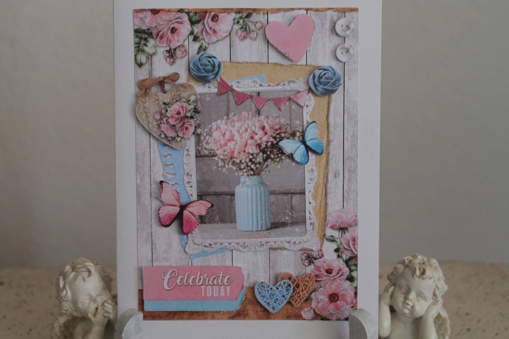 Carte Double Romance Celebrate Today A Offrir Pour Toute Occasion Decors Colles En 3d Un Grand Marche