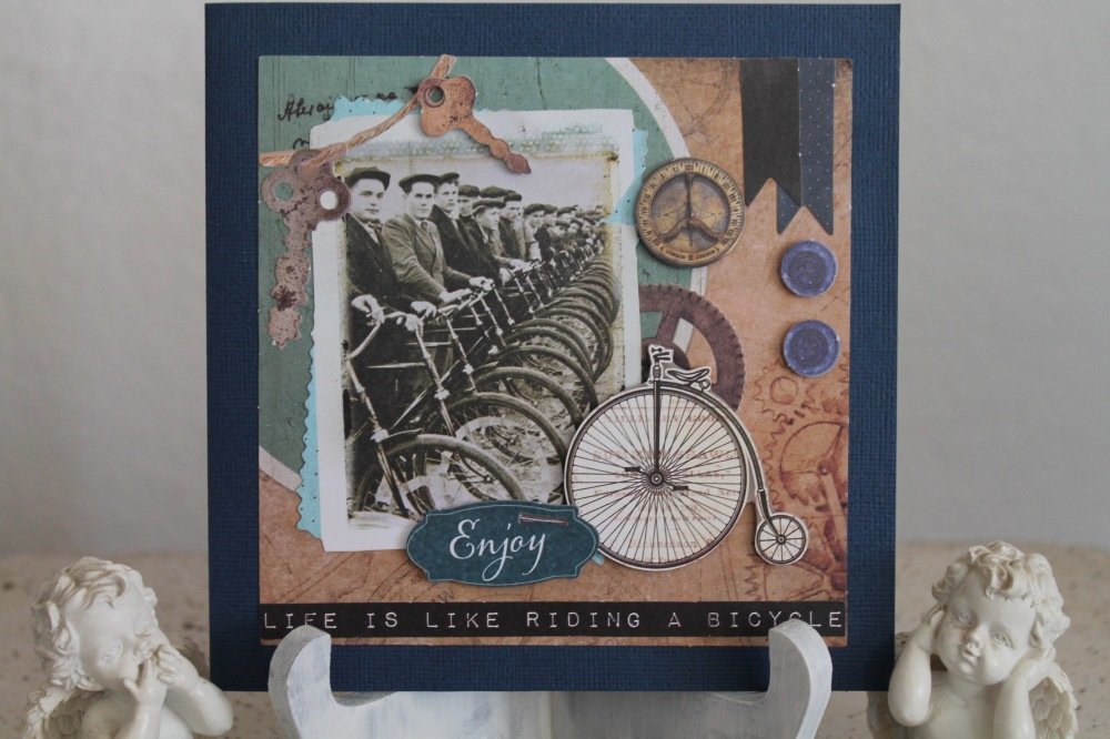 Carte Double Vintage Homme A Offrir Pour Toute Occasion Decors Colles En 3d Un Grand Marche