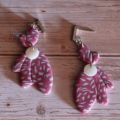 Boucles d'oreilles ailes de papillon style vintage