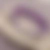Papillon - bracelet fantaisie en perles synthétiques violettes