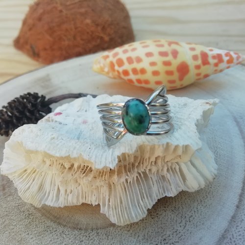 Bague turquoise africaine