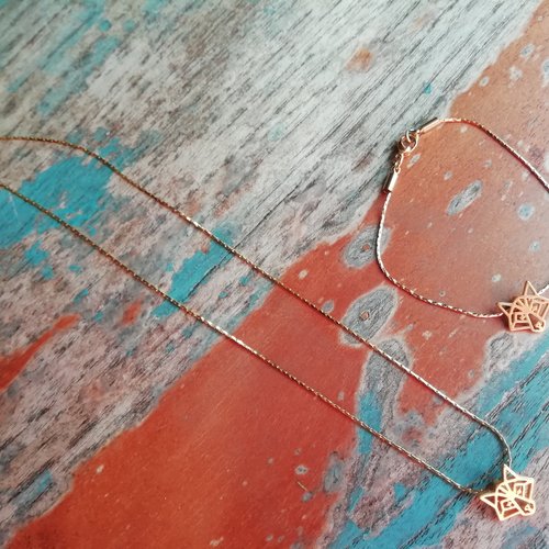 Parure " tête de loup"