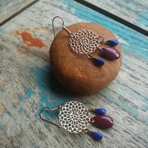 Boucles d'oreilles attrape rêves