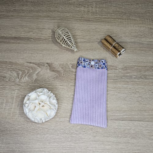 Etui à lunettes velours côtelé