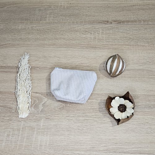 Porte-monnaie en velours côtelé