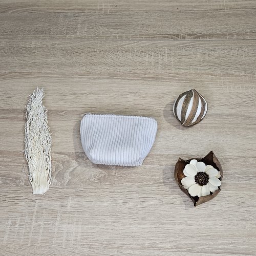 Porte-monnaie en velours côtelé