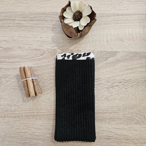 Etui à lunettes velours côtelé