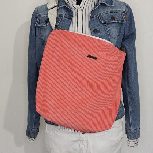 Sac en velours en bandoulière