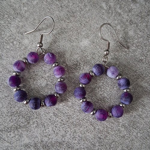 Boucles d'oreilles en perles