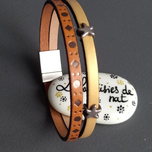 Bracelet en cuir femme