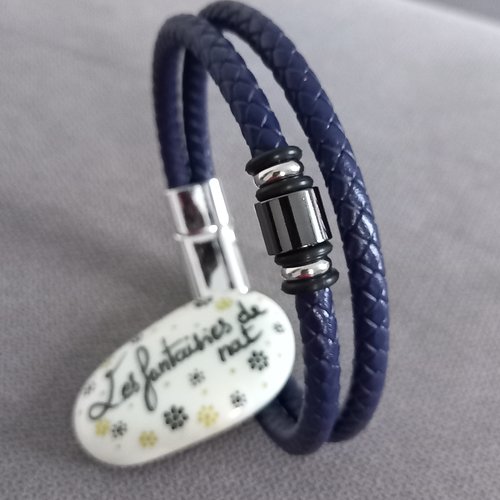 Bracelet homme en cuir