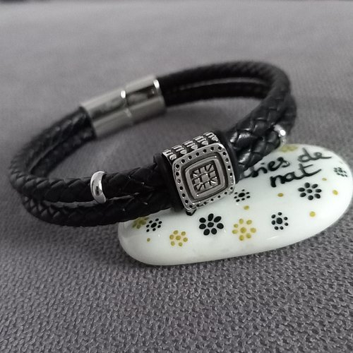 Bracelet mixte en cuir