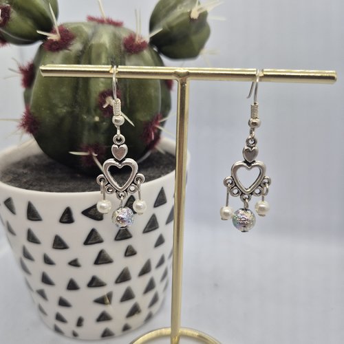 Boucles d’oreilles cœur