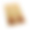 Boucles d'oreilles *rebecca* en laiton doré avec pendentifs fait main