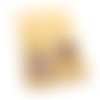 Boucles d'oreilles asymétriques *laurence* en laiton doré avec pendentifs fait main