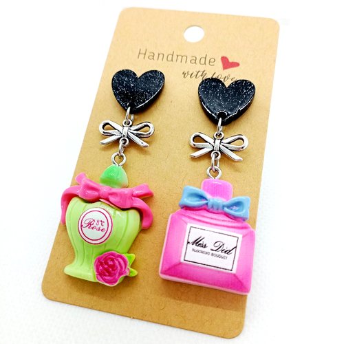 Boucles d'oreilles fantaisie parfums