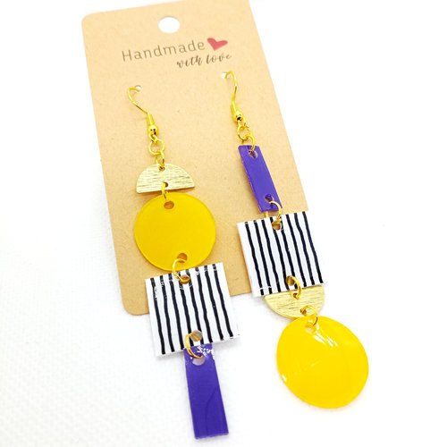 Boucles d'oreilles asymétriques