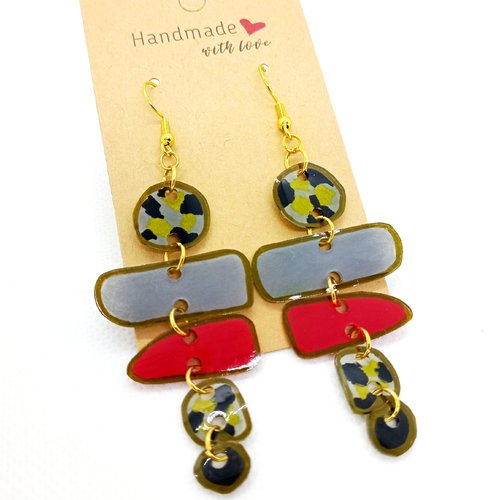 Boucles d'oreilles en acrylique