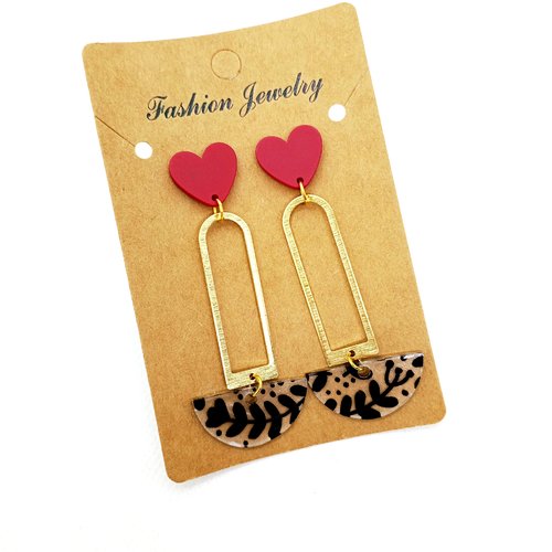Boucles d'oreilles en acrylique