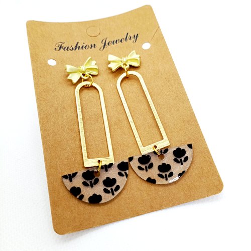 Boucles d'oreilles en acrylique